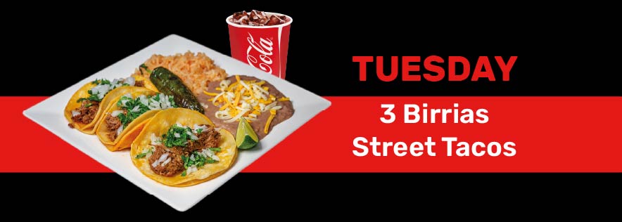 Daily specials for Tuesday