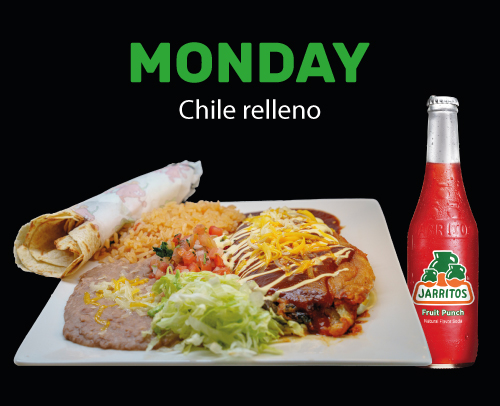 Daily specials for Monday